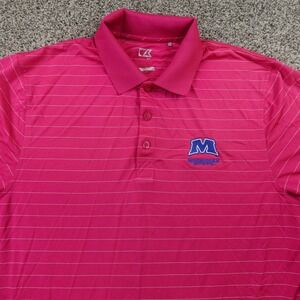 Morehead State Eagles Polo Shirt Mens M Pink MSU Logo KY NCAA College Basketball